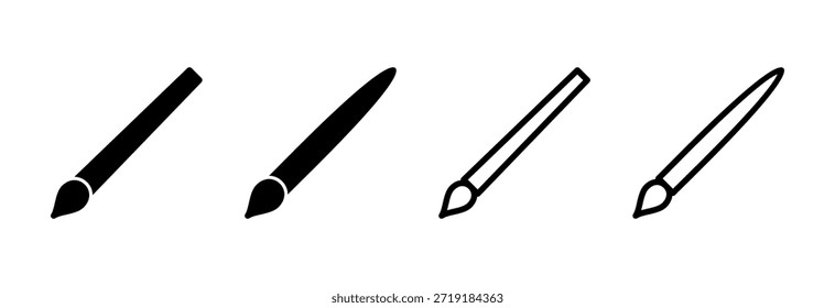 Pintar ícone ilustração de vetor. pintar símbolo e sinal de pincel. pintar ícone de rolo vetor