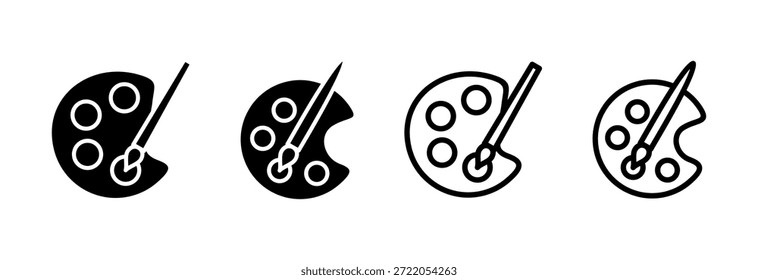 Pintar ícone ilustração de vetor. pintar símbolo e sinal de pincel. pintar ícone de rolo vetor