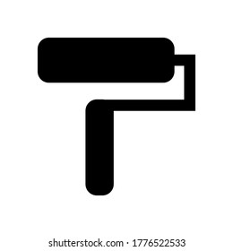 Paint icon vector isolated on white background.