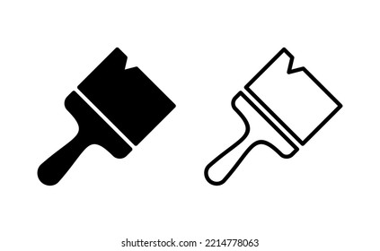 Paint icon vector for web and mobile app. paint brush sign and symbol. paint roller icon vector