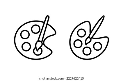 Paint icon vector for web and mobile app. paint brush sign and symbol. paint roller icon vector