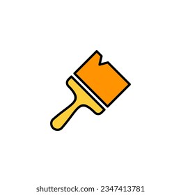 Paint icon vector for web and mobile app. paint brush sign and symbol. paint roller icon vector