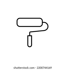 Paint icon for web and mobile app. paint brush sign and symbol. paint roller icon vector