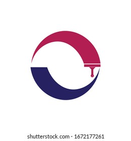 paint illustration logo vector design