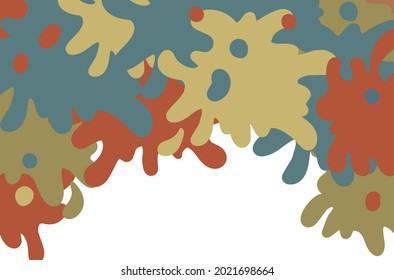 It is a paint image illustration of a camouflage pattern
