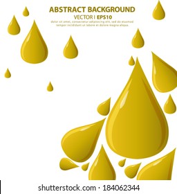 Paint Ink Drops Vector EPS 10 illustration.