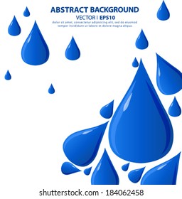 Paint Ink Drops waterdrops Vector EPS 10 illustration.