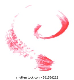 paint, ink, grunge dirty brush strokes splash red