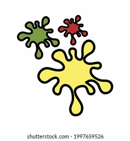 Dibujar el tipo de vectores de tinta 4. ilustración simple. Trazo editable. vector de plantilla de diseño