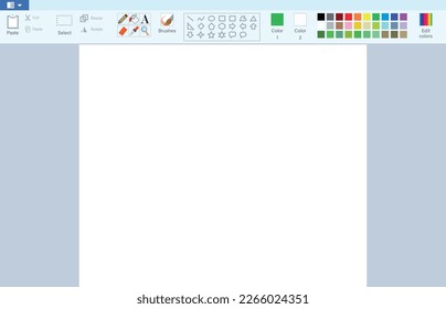 Paint interface, drawing program, drawing sheet with tools, computer illustration