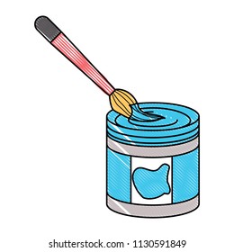 paint jar and brush icon