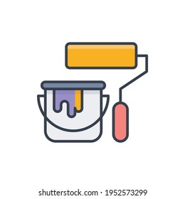 Dibujar un vector de jarro Dibujo de un icono de contorno relleno. archivo EPS 10