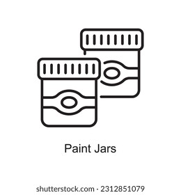 Dibujar ilustración de diseño de iconos de esquema de jarras. Símbolo Art and Crafts sobre fondo blanco Archivo EPS 10