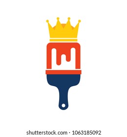 Paint King Logo Icon Design