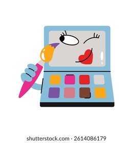Paint kit Vector Sticker. Eps 10 File 