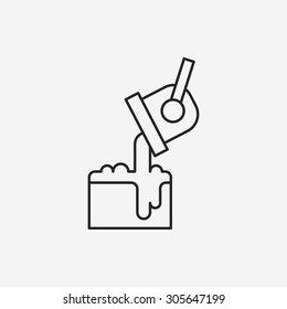 Paint line icon