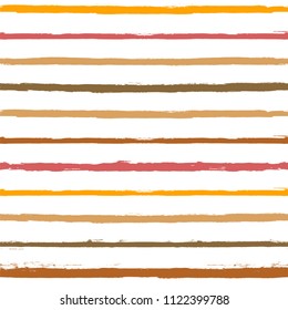 paint line Seamless pattern. vector striped autumn graphic background. ink brush strokes. grunge stripes, trendy male paintbrush stripes. funky texture lines backdrop 
