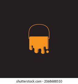 PAINT LINE STYLE LOGO DESIGN VECTOR ILLUSTRATION SYMBOLS ICON