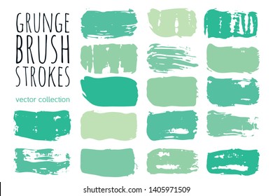 Paint lines grunge collection. Set of colorful grungy hand drawn brush strokes isolated on white. Abstract ink texture, design elements, borders or frames. Brush strokes set backgrounds.