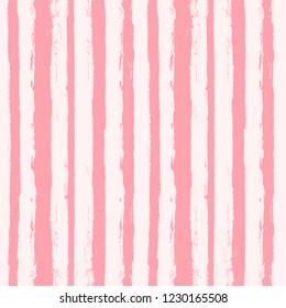  Paint Lines Seamless pattern. Stripe pattern pink lines background. vertical white  geometric. vector striped pastel background. ink brush strokes. rose stripes spring backdrop