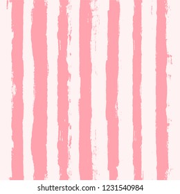  Paint Lines Seamless pattern. Stripe pink background. vertical geometric lines. vector striped pastel background. ink brush strokes. rose stripes spring backdrop