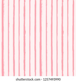  Paint Lines Seamless pattern. Stripe pattern pink lines background. vertical white  geometric. vector striped pastel background. ink brush strokes. rose stripes spring backdrop