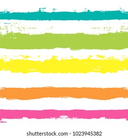 Paint Lines Seamless pattern. vector striped summer background. ink brush strokes. colorful stripes for swimming close, polo or T-shirt Modern hipster paintbrush line. spring stripes girly backdrop