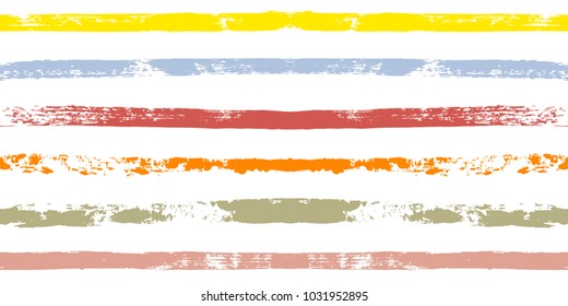 Paint Lines Seamless pattern. vector striped summer background. ink brush strokes. sailor stripes for male polo or T-shirt Modern trendy hipster paintbrush line. spring stripes backdrop 
