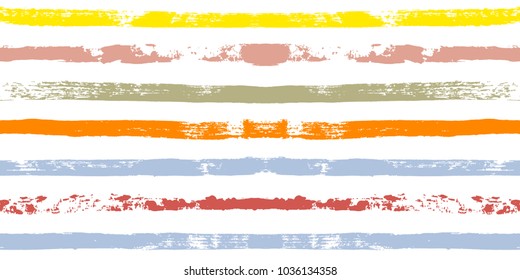 Paint Lines Seamless pattern. vector striped summer background. ink brush strokes. sailor stripes for male polo or T-shirt Modern trendy hipster paintbrush line. spring stripes backdrop 