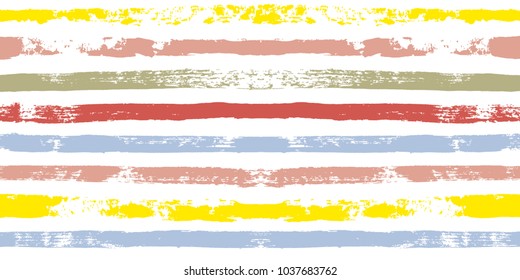Paint Lines Seamless pattern. vector striped summer background. ink brush strokes. sailor stripes for male polo or T-shirt Modern trendy hipster paintbrush line. spring stripes backdrop 