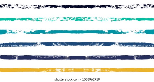 Paint Lines Seamless pattern. vector striped summer background. ink brush strokes. sailor stripes for male polo or T-shirt Modern trendy hipster paintbrush line. spring stripes backdrop 