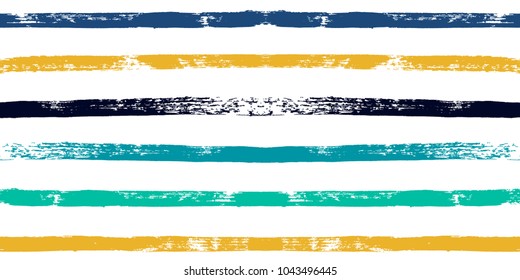 Paint Lines Seamless pattern. vector striped summer background. ink brush strokes. sailor stripes for male polo or T-shirt Modern trendy hipster paintbrush line. spring stripes backdrop 