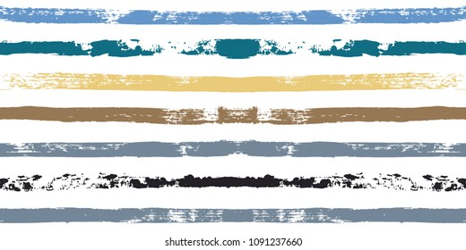 Paint Lines Seamless pattern. vector striped autumn background. ink brush strokes. sailor stripes for male polo or T-shirt Modern trendy hipster paintbrush line. spring stripes backdrop 