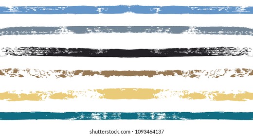 Paint Lines Seamless pattern. vector striped autumn background. ink brush strokes. sailor stripes for male polo or T-shirt Modern trendy hipster paintbrush line. spring stripes backdrop 