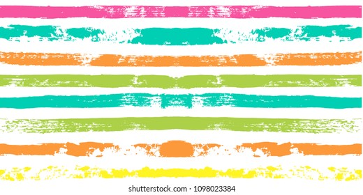 Paint Lines Seamless pattern. vector striped summer background. ink brush strokes. colorful stripes for swimming close, polo or T-shirt Modern hipster paintbrush line. spring stripes girly backdrop