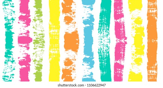 Paint Lines Seamless pattern. vector striped summer background. ink brush strokes. colorful stripes for swimming close, polo or T-shirt Modern hipster paintbrush line. spring stripes girly backdrop
