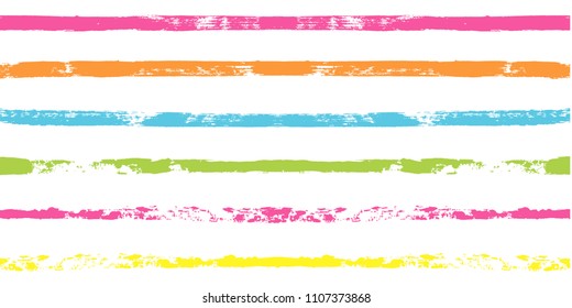 Paint Lines Seamless pattern. vector striped summer background. ink brush strokes. colorful stripes for swimming close, polo or T-shirt Modern hipster paintbrush line. spring stripes girly backdrop