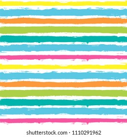 Paint Lines Seamless pattern. vector striped summer background. ink brush strokes. colorful stripes for swimming close, paintbrush line. spring stripes girly backdrop
