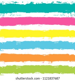 Paint Lines Seamless pattern. vector striped summer background. ink brush strokes. colorful stripes for swimming close, paintbrush line. spring stripes girly backdrop