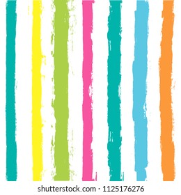 Paint Lines Seamless pattern. vector striped summer background. ink brush strokes. colorful stripes for swimming close, paintbrush line. spring stripes girly backdrop