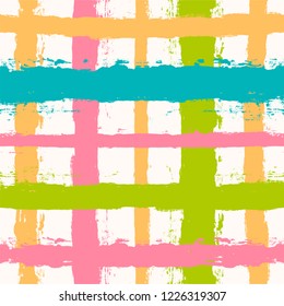 Paint Lines Seamless pattern. vector striped summer background. ink brush strokes. colorful stripes for swimming close, polo or T-shirt Modern hipster paintbrush line. spring stripes girly backdrop