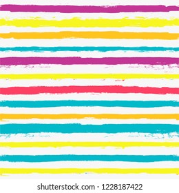 Paint Lines Seamless pattern. vector striped summer background. ink brush strokes. colorful stripes for swimming close, polo or T-shirt Modern hipster paintbrush line. spring stripes girly backdrop