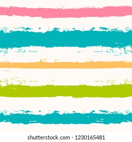 Paint Lines Seamless pattern. vector striped summer background. ink brush strokes. colorful stripes for swimming close, polo or T-shirt Modern hipster paintbrush line. spring stripes girly backdrop