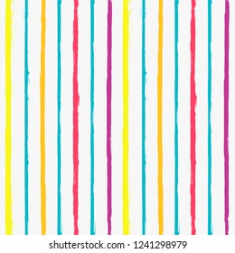 Paint Lines Seamless pattern. vector striped summer background. ink brush strokes. colorful stripes for swimming close, polo or T-shirt Modern hipster paintbrush line. spring stripes girly backdrop