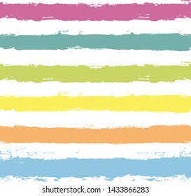 Paint Lines Seamless pattern. vector striped summer background. ink brush strokes. colorful stripes for swimming close, polo or T-shirt Modern hipster paintbrush line. spring stripes girly backdrop