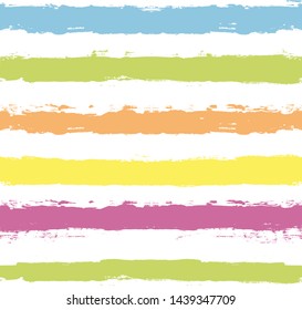 Paint Lines Seamless pattern. vector striped summer background. ink brush strokes. colorful stripes for swimming close, polo or T-shirt Modern hipster paintbrush line. spring stripes girly backdrop