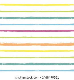 Paint Lines Seamless pattern. vector striped summer background. ink brush strokes. colorful stripes for swimming close, polo or T-shirt Modern hipster paintbrush line. spring stripes girly backdrop