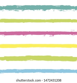 Paint Lines Seamless pattern. vector striped summer background. ink brush strokes. colorful stripes for swimming close, polo or T-shirt Modern hipster paintbrush line. spring stripes girly backdrop