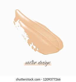 Paint liquid texture stroke isolated on white background illustration vector