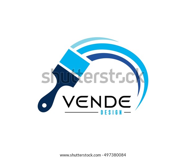 Paint Logo Stock Vector (Royalty Free) 497380084